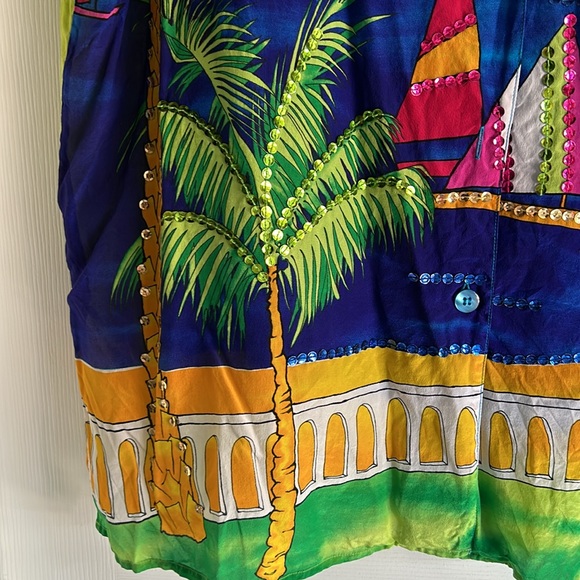 Silk blouse and camisole set - Picture 2 of 8